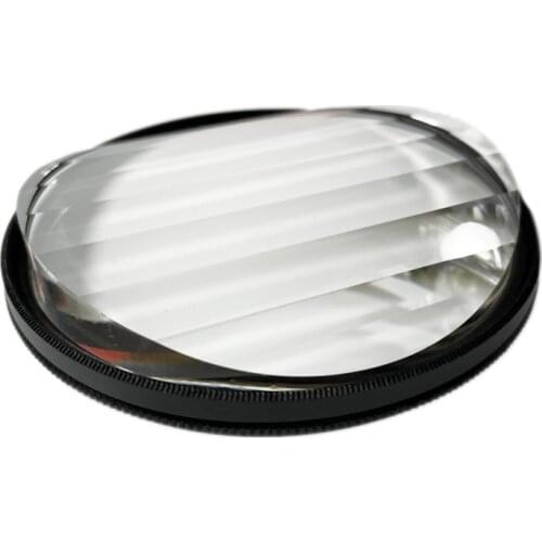 Photography Foreground Blur Film and Television Props 77mm Linear Glass Prism SLR Accessories Filter