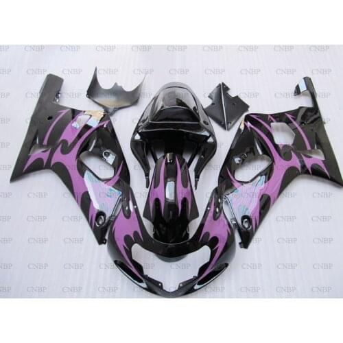 GSXR 600 750 1000 2003 Bodywork GSXR600 GSXR750 GSXR1000 2000 - 2003 K12 Black purple 03 02 Fairing