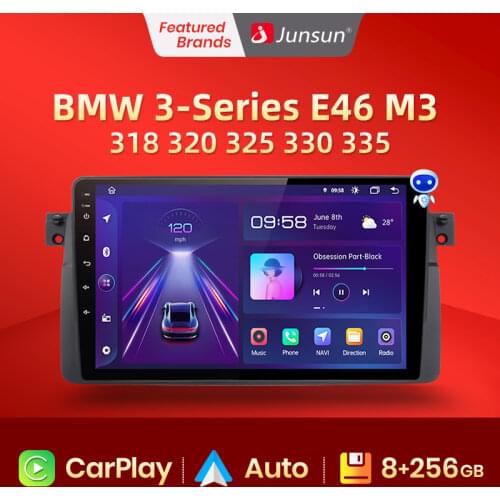 Junsun V1 pro 2G+128G Android 10 For BMW E46 M3 Rover 75 MG ZT Car Radio Multimedia Video Player Navigation GPS 2 din dvd