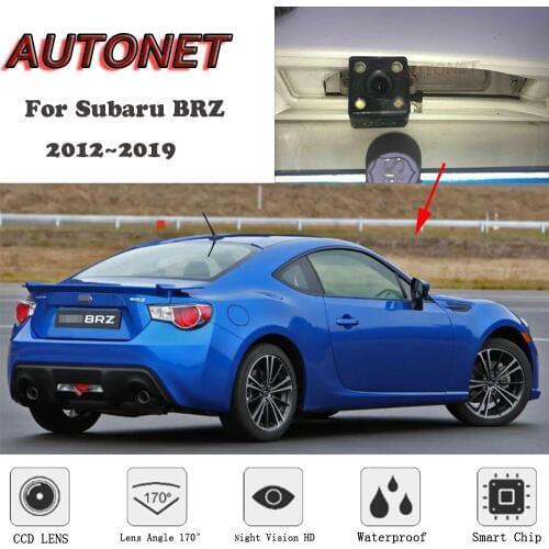 AUTONET Backup Rear View camera For Subaru BRZ 2012 2013 2014 2015 2016 2017 2018 2019 Night Vision license plate camera