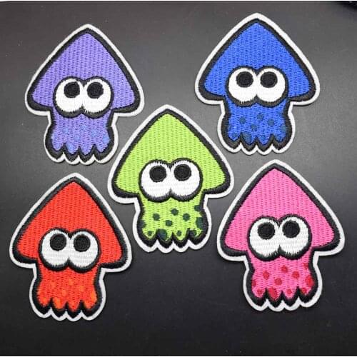 Five Colors Arrow Shape elf Iron On Full Embroidered Clothes Patches For Kids Boy Girl Clothing Stickers Splatoon Jean Garment