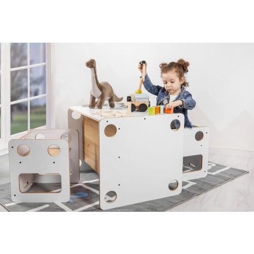 0-6 Age Montessori Table and Chair Set Wooden Study Table Toddler Activity Desk Children Table Kids Furniture Chair for Babies