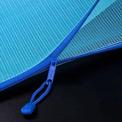 50pcs/lot Plastic mesh zipper bag information bag office supplies file bag bill bag student stationery bag