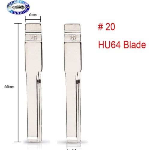 2PCS XRemotes Flip Blade #20 for KD /VVDI Remote Key NO.20 HU64 Uncut for Benz C E