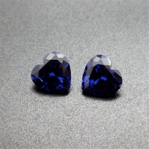 High Quality Cutting Sapphire Heart Shape Faceted Sapphire Gemstone Multiple Sizes to Choose GS62