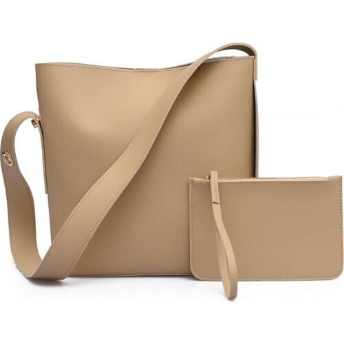 Women PU Leather Bucket Bag Shoulder Bag Large Capacity Messenger Bag Clutch Handbag Shopping Travel Waterproof Briefcase Girls