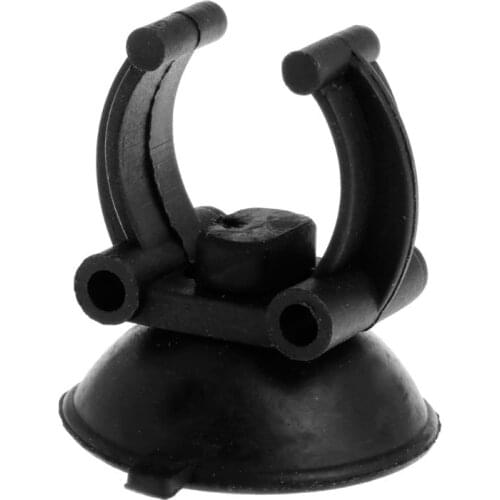 1PC Black Suction Cup Clip For Aquarium Heater Tubing Rain Bar