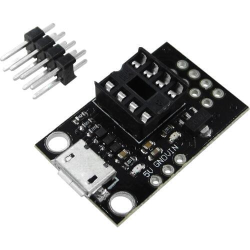 10pcs Pluggable Development Board For ATtiny13A/ATtiny25/ATtiny45/ATtiny85 Programming Editor Micro Usb Power Connector