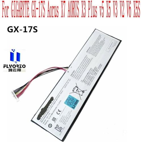 100% Brand new High Quality 73.26WH/4950mAh GX-17S battery For GIGABYTE GX-17S Aorus X7 AORUS X3 Plus v5 X5 V3 V2 V6 X5S Laptop