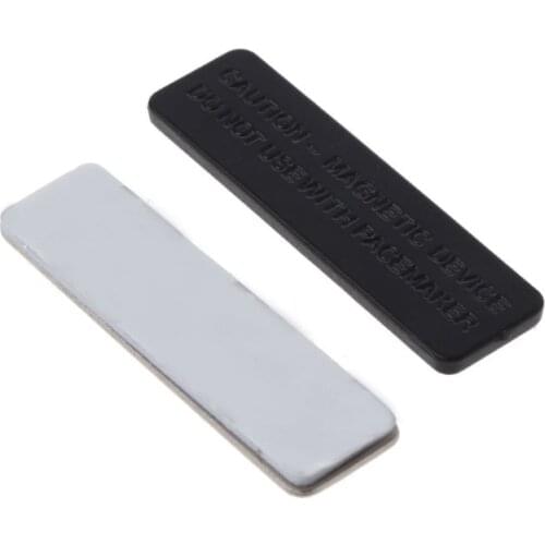 20Pc Blank Magnetic Name Badge Holder Identification Reuseable Magnetic Id Card Holders for Lapel Shirts No Holes