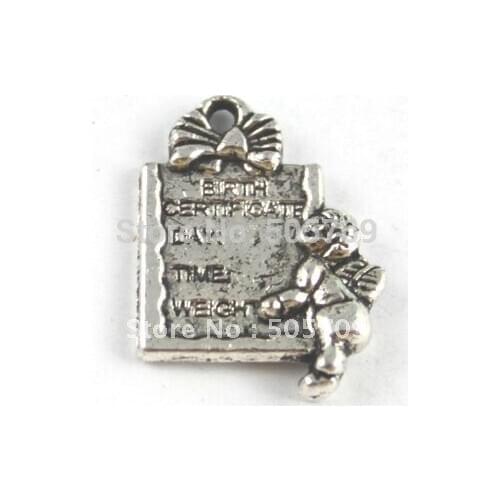 270PCS Tibetan silver birth certificate Angel charm A15373
