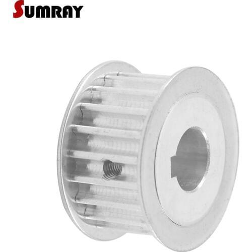 SUMRAY 5M 30T Keyway Timing Pulley 8/10/12/18/20mm bore keyway diameter 3/4/5/6mm 16/21mm width CNC Belt Pulley for CNC Machine