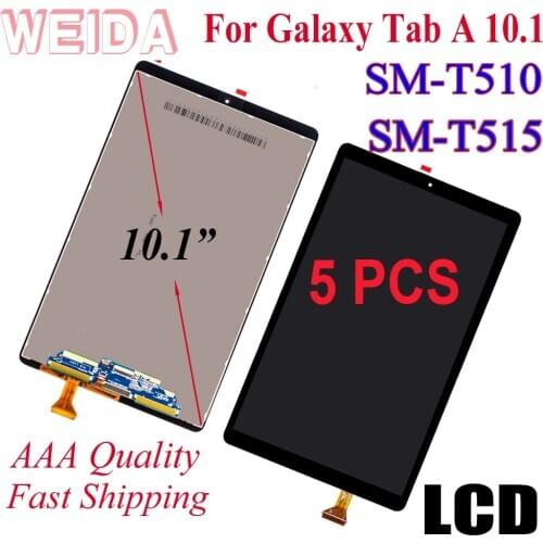 5 PCS For 10.1" Samsung Galaxy Tab A 10.1(2019) WIFI T510 SM-T510 T510N T515 LCD Display Touch Screen Assembly Replacement