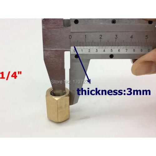 Free shipping Copper pipe fitting1/4" female Pipe fitting, plumbing copper fittings,brass fitting, Internal threads connector