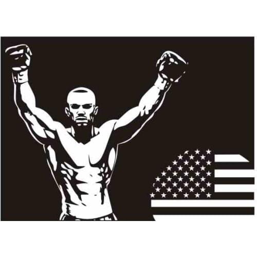 Boxing Wall Sticker Kick Boxer Play Glove Free Combat Posters Vinyl Striker Wall Decals Decor Pugilism Car Decal