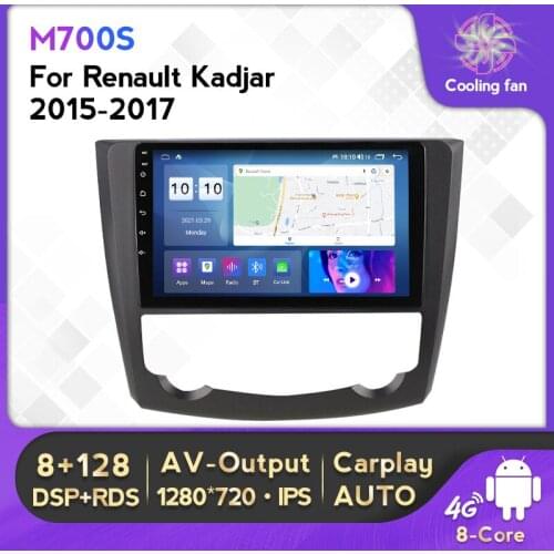 Carplay+Auto Android 10.0 4G Lte Car Radio Stereo GPS Navigation For Renault Kadjar 2015 - 2017 Multimedia Auto Player HeadUnit