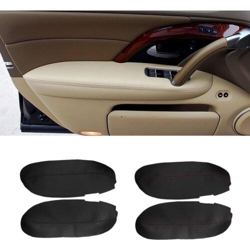 For Acura RL 2005 2006 2007 2008 2009 2010 2011 2012 Microfiber Leather 2pcs Car Front Door Armrest Panel Cover Protection Trim