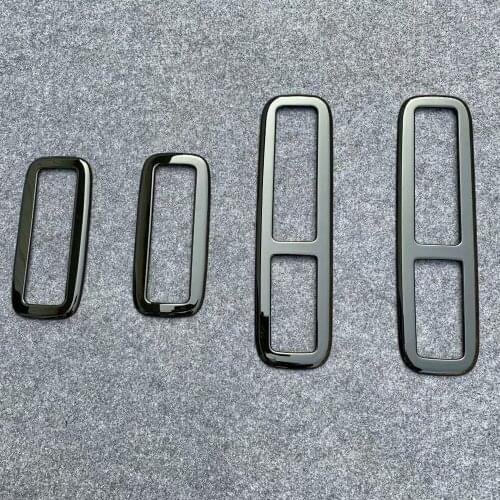 For Mitsubishi Delica 2020 2021 Car Rear Air Conditioning Outlet Vent Panel Cover Trim Dashboard Interior Mouldings Accessories