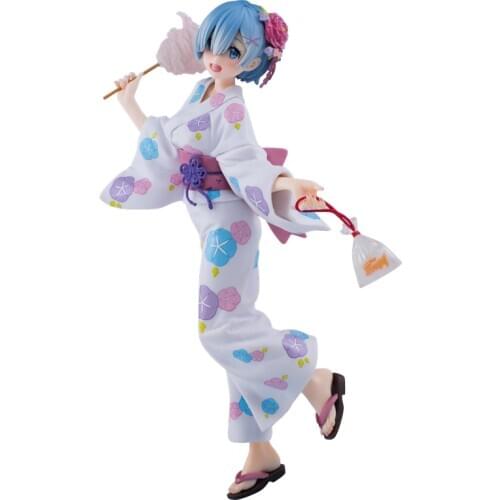 Re:Zero kara Hajimeru Isekai Seikatsu Figura Yukata Ver Kimono Rem Action Figure Toy Statue T30