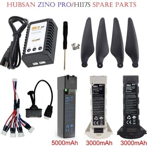 Hubsan H117S zino/Zino Pro GPS RC Quadcopter Spare Parts 11.4V 3000mAh/11.4V 5000mAh Intelligent Flight Battery For RC FPV Drone