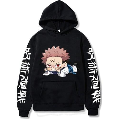 Jujutsu Kaisen Hoodies Girls Clothes Hoody Hip Hop Streetwear Loose Long Sleeve Pullover Top for Woman/man