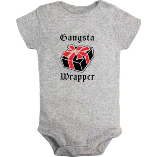 Gangster Wrapper Be Excellent To Each Other Printed Newborn Baby Girl Boys Clothes Short Sleeve Romper Outfits 100% Cotton