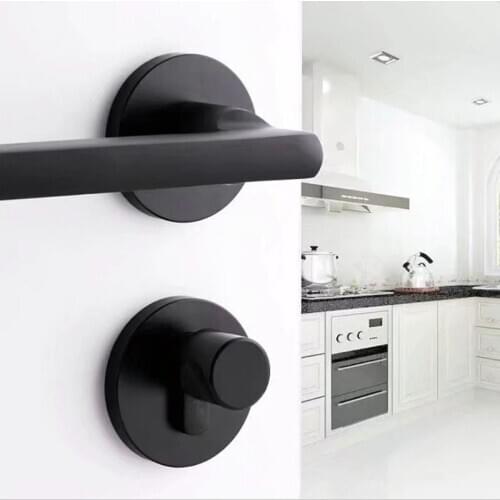 Space Aluminum Inner wooden Door Lock for bedroom door