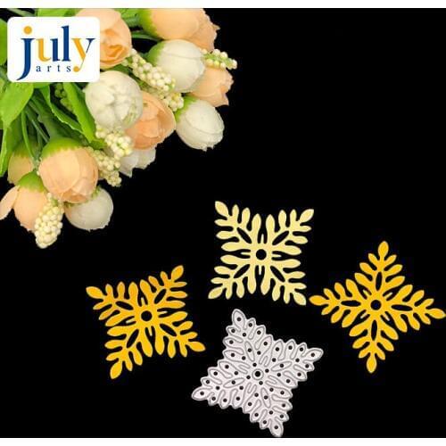 Julyarts Snowflake Flower Metal Cutting Dies Craft Dies Scrapbooking Dies Cut Blade Punch Stencils Dies Knife Mould