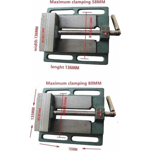 Multifunctional metal vise Milling Machine Pliers 2.5/3 Inch Bench Clamp Flat Tongs Drill Press Machine Vise Tools,F20018