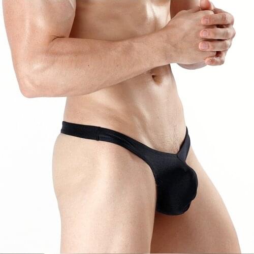 Male Underwear Sexy solid Underwear Low Waist Mens Underwear Exotic Mens Fashion Jockstrap Thong Mens G-Strings & Thongs