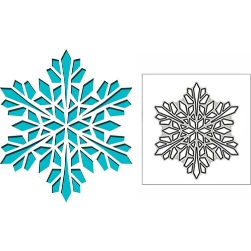 New Christmas Graceful Snowflake Shape 2020 Metal Cutting Dies for Scrapbooking and Card Making Decor Embossing Craft No Stamps