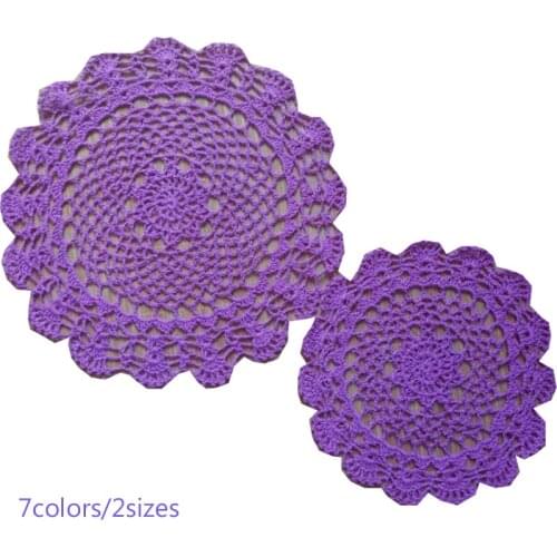 NEW cotton placemat cup coaster mug kitchen Christmas dining dish table place mat cloth lace Crochet tea coffee doily drink pad