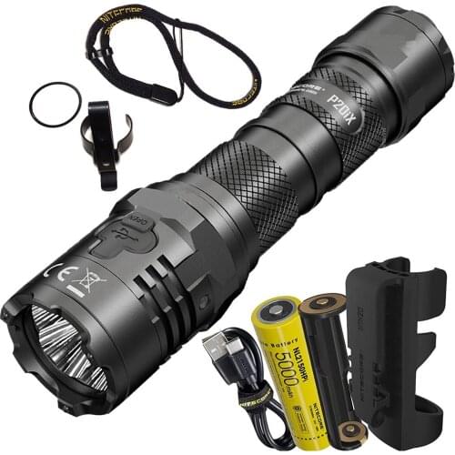 New NITECORE P20iX LED Flashlight CREE XP-L2 4000 LM USB-C Rechargeable Lantern with 21700 Battery for Self-defense Camping