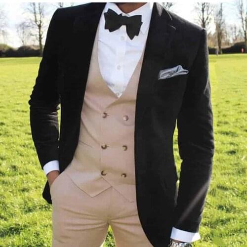 Autumn Custom Clothing Black Blazer Mens Classic Fashion Luxury Oversize Slim Fit Pink Groom Tuxedos Wedding Dinner Party Sets