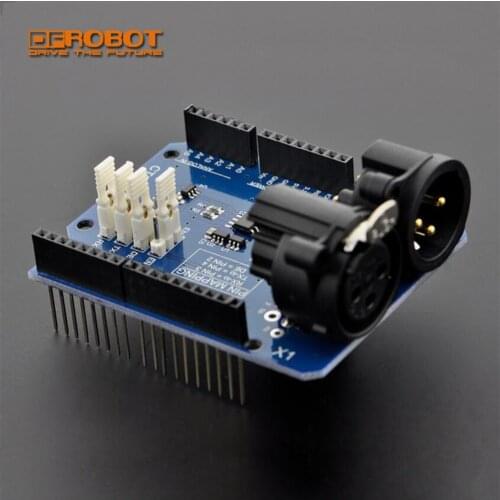 DFRobot DMX Shield Expansion board module Compatible with Arduino for DMX-Master device artwork into DMX512 networks