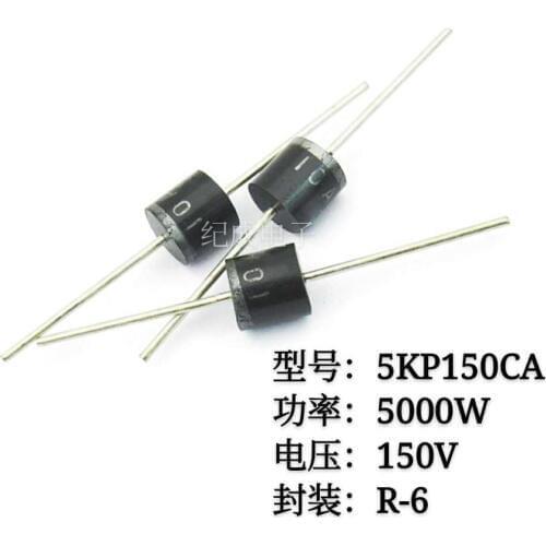 10PCS 5KP150CA P150 150CA P600 TVS transient voltage suppressor Diode TVS Single Bi-Dir 150V 5KW 2-Pin Case P600 T/R IC NEW