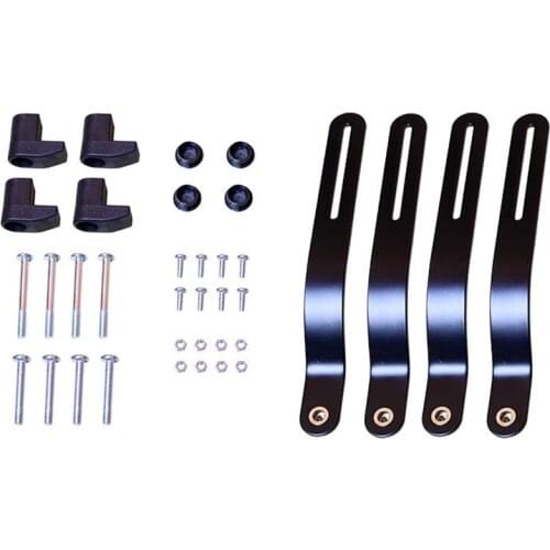 Dual Arm Monitor Stand VESA Mount Bracket Adapter Monitor Arm Mounting Kit for Screen 13 to 27 Inch, 75mm and 100mm