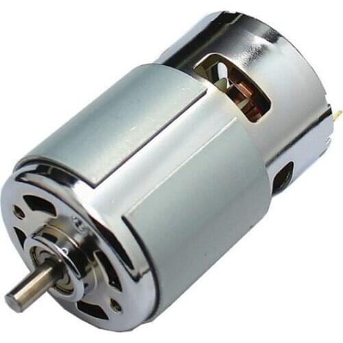 RS775 DC motor Front ball bearing motor Small noise large torque long life 6-24V 24V 8300rpm with cooling FAN