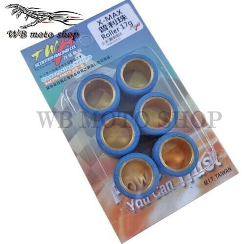 TWH performance racing variator roller set 23x18mm for Scooter XMAX G-DINK FORZA XCITING 250 300 XMAX 250 300 size for 23*18mm