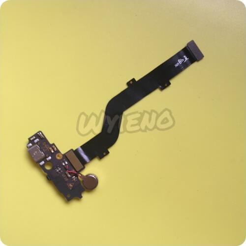 Wyieno For ZTE Axon 7 mini B2017 USB Dock Charger Charging Port Mainboard Connect LCD Flex Cable Microphone Vibrator Board