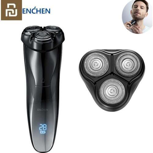 Youpin Enchen BlackStone 3 Pro Electric Shaver Razor / Head Cutter Washable IPX7 Waterproof LCD Type-C Rechargeable Charging