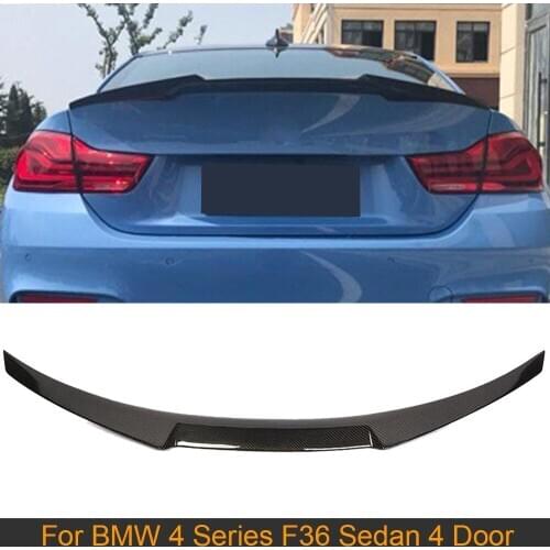 Carbon Fiber Rear Trunk Spoiler Boot Lip Wing for BMW 4 Series F36 420i 428i 435i 418d 420d 435d Gran Goupe 2015 - 2018