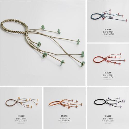 1 PC Korea Handmade Hair Ropes Girl Rubber Band Cute Hair Tie Three Strands Elastic Hair Band Women Girls Kid Hair Accessories