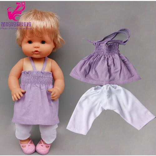 16 Inch Baby Dolls Clothes Strap Vest for 38 Cm Nenuco Ropa Y Su Hermanita Toys Clothing Accessories