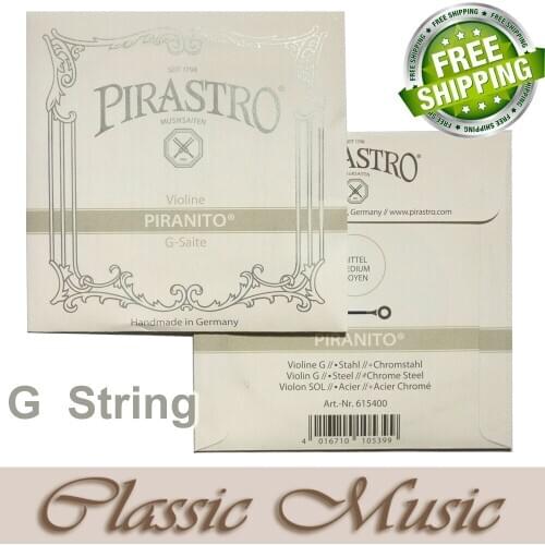 Free shipping ,Pirastro Piranito Violin String ,G String(615400),Ball End ,4/4,Made in Germany