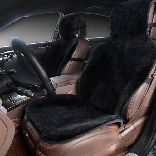 Car seat covers set black faux fur cute car interior accessories cushion styling winter new plush car pad seat covers for car