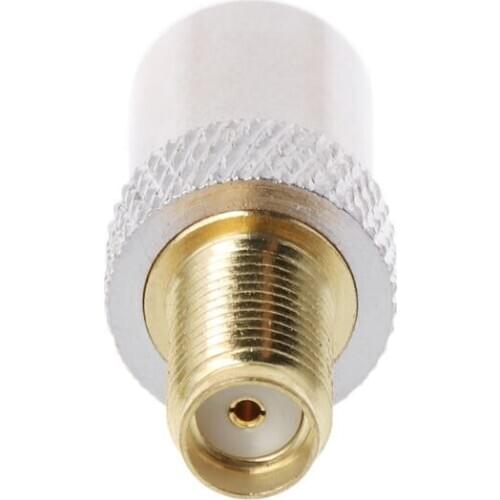 SMA Female Jack To TV IEC Male Plug Coaxial Adapter RF Connector Nickel Plated