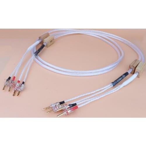 Odin2 Reference Speaker Cables with Gold Plated Z type Banana Plug/Y Spade Plug loudspeaker Cable