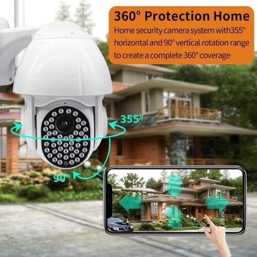 Hot Sales 1080P PTZ IP Camera Wifi Outdoor Speed Dome Wireless Wifi Security Camera Pan Digital Zoom Network CCTV Surveillance