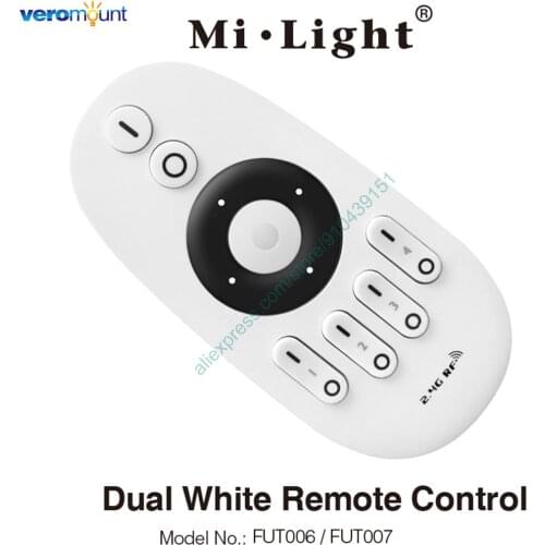 MiLight 2.4G RF 4-Zone Wireless Remote FUT006 FUT007 Dual White / Brightness Adjustable Remote for MiBoxer CCT Bulb Controller